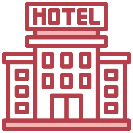 Hotel building icon