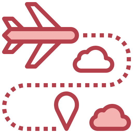 Aeroplane route icon