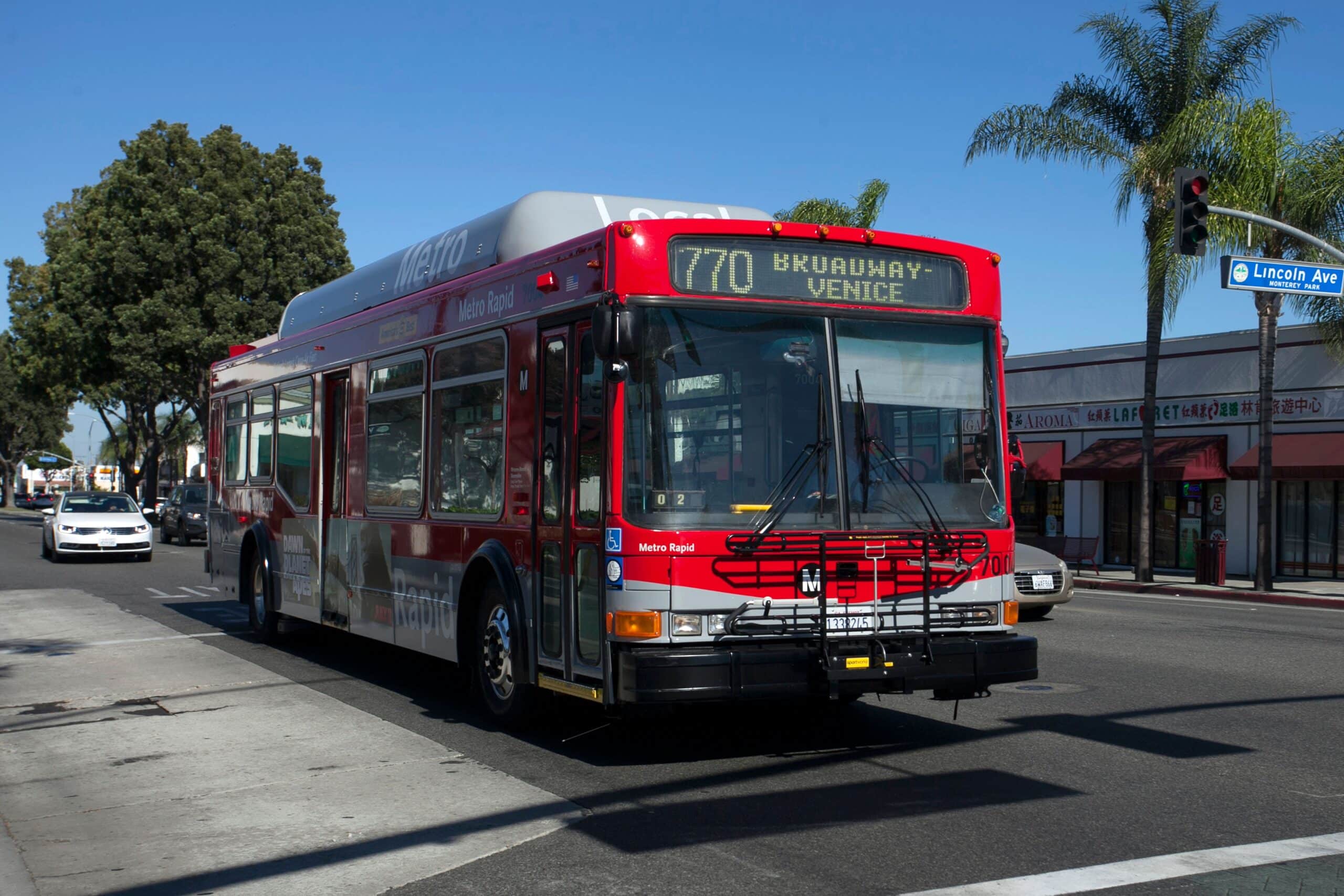 City bus on a street