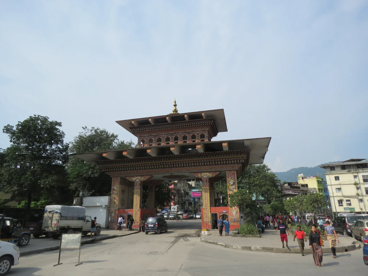 The Bhutan Gate at Phuentsholing on the Indian border