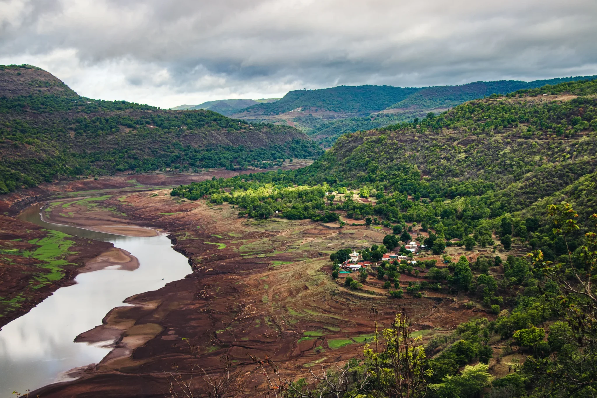 The green Sahyadri valleys near Bhimashankar