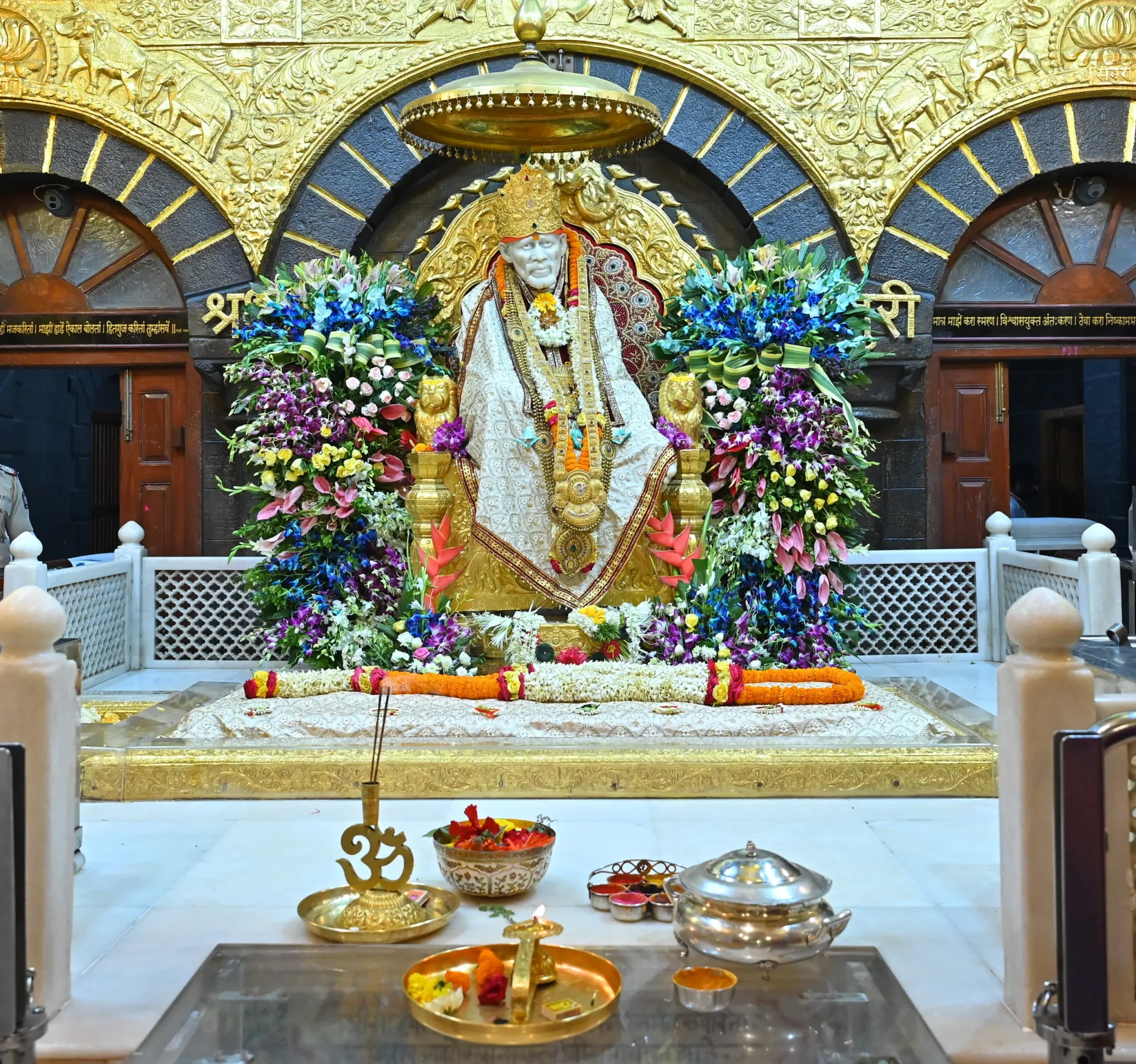 The shrine of the Sai Baba Samadhi Mandir, Shirdi